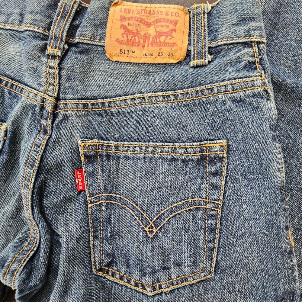 Levi's 511 Skinny kids unisex Jeans size 25x25 or 10R - Picture 3 of 9